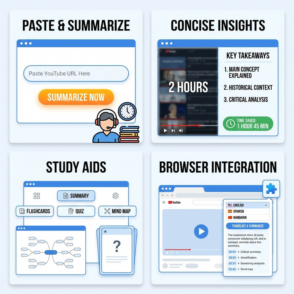 AI YouTube Video Summarizer for Students